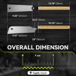 3-Piece Japanese Pull-Saw Set with 9-Inch Blades