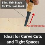 Japanese Ryoba Pull Saw Keyhole 7-7/8