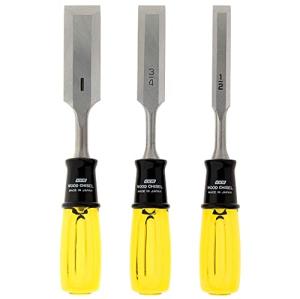 KAKURI Heavy Duty Japanese Wood Chisel Set 3-Piece