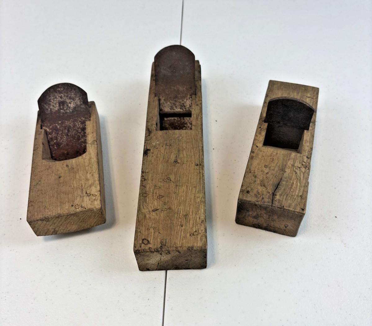 Set of 3 Vintage Japanese Kanna Hand Planes