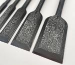 5-Piece Japanese Damascus Steel Chisel Set