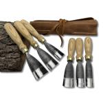 10-Piece Hand Forged Damascus Steel Chisel Set