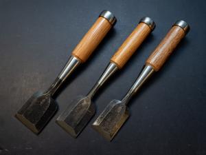Hidari Nobuhiro 3-Piece Japanese Bench Chisel Set
