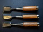 Hidari Nobuhiro 3-Piece Japanese Bench Chisel Set