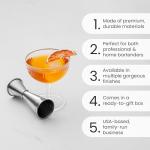 Premium Japanese Double Cocktail Jigger for Precise Pouring