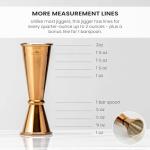 Japanese Stainless Steel Double Cocktail Jigger 8 Markings
