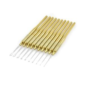 10-Piece Micro Skew Chisel Set for Woodworking