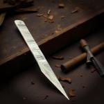 Damascus Steel Kiridashi Marking Tool for Woodworking