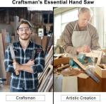 Japanese 6-Inch Pull Saw with Non-Slip Handle