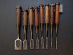 Yoshihiro 8-Piece Tokyo Japanese Bench Chisel Set