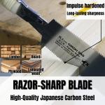 9.5" Japanese Ryoba Pull Saw for Woodworking