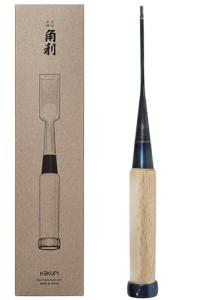 KAKURI Japanese 1/8" Mortise Chisel with Oak Handle