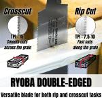 9.5" Japanese Ryoba Pull Saw for Woodworking