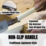 9.5" Japanese Ryoba Pull Saw for Woodworking