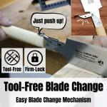 9.5" Japanese Ryoba Pull Saw for Woodworking