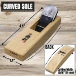 KAKURI 24mm Mini Hand Plane with Curved Sole