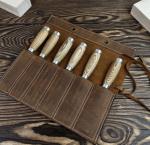 Japanese Hand-Forged Chisel Set with Ash Handle