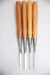 Tasai Japanese Sweep Chisel Set with Oak Handles