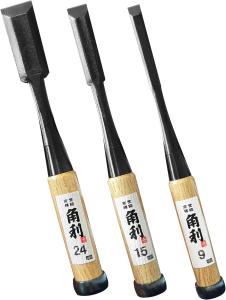 3-Piece Japanese Wood Chisel Set for Woodworking