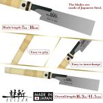 7" Flush Cut Japanese Pull Saw for Woodworking