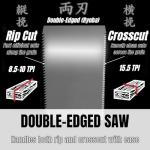 KAKURI 9.5" Ryoba Pull Saw with Cork Handle