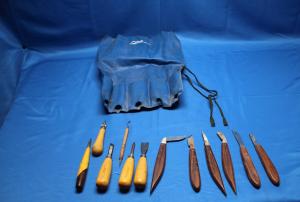 Vintage Japanese Wood Carving Chisel Set