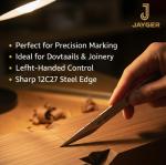 Left-Handed Kiridashi Knife for Woodworking