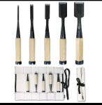 Japanese Wood Chisel Set with Roll Up Case