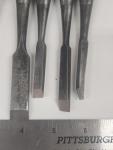 Restored Uchida Seisakusho Vintage Chisel Set of 6