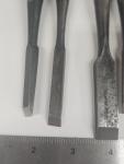 Restored Uchida Seisakusho Vintage Chisel Set of 6