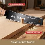 6-Inch Japanese Hand Saw: Double-Edge Pull Saw