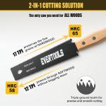 Japanese Pull Saw Set - 3 Razor Sharp Saws