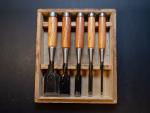 Hidari Nobuhiro 5-Piece Japanese Bench Chisel Set