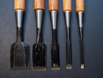Hidari Nobuhiro 5-Piece Japanese Bench Chisel Set