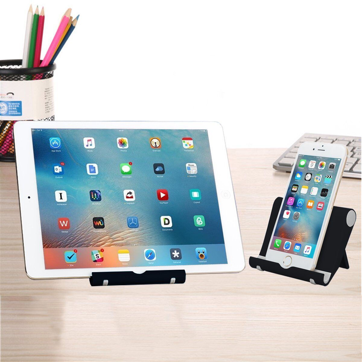 Adjustable Foldable Phone and Tablet Stand Holder
