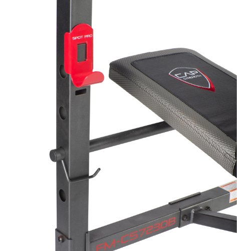 Banc de musculation Standard Cap Barbell Noir/Rouge