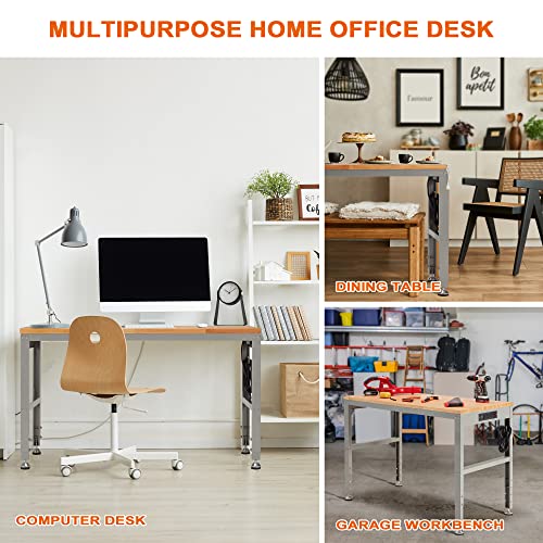 Haddockway Heavy-Duty Adjustable Workbench with Outlets