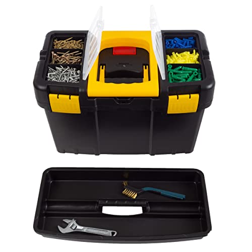 Stackable 2-in-1 Portable Tool Box with Wheels
