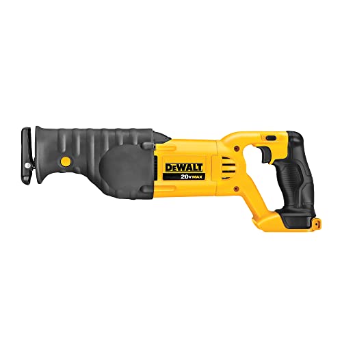DEWALT 20V MAX Reciprocating Saw, Variable Speed, Black/Clear