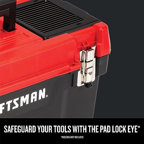 20-Inch Lockable Tool Box with Removable Tray