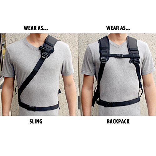 USA Gear Camera Backpack with Tripod Holder - Black