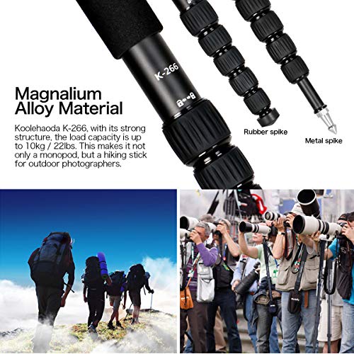 Koolehaoda Compact 6-Section Aluminum Monopod K-266