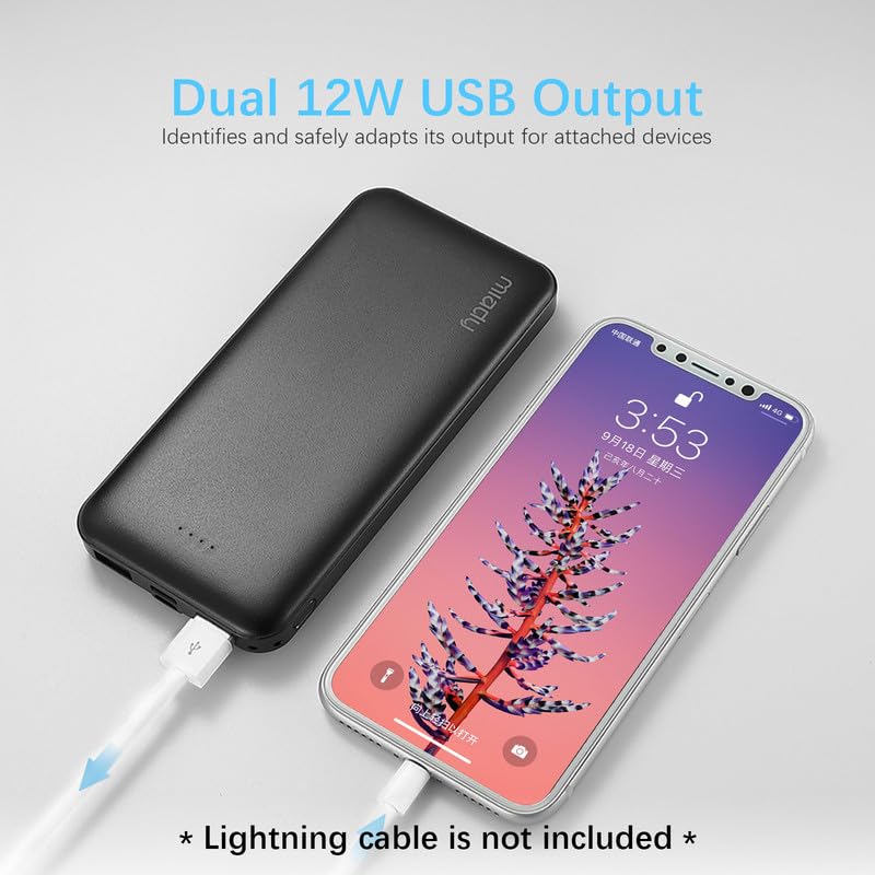 Miady 2-Pack 10000mAh Fast Charging Power Banks