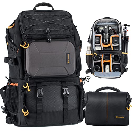Tarion Large Waterproof Camera Backpack with Tripod Holder