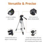 60-Inch Lightweight DSLR and Binocular Tripod with Bag