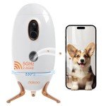 Dog Camera with Treat Dispenser & Night Vision