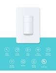 Kasa Smart WiFi Motion Sensor Switch, Single Pole, Needs Neutral Wire, 2.4GHz Wi-Fi Light Switch, Compatible with Alexa & Google Home, UL Certified, No Hub Required(KS200M),White,1-Pack