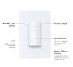 Kasa Smart Motion Sensor Switch, Single Pole, Needs Neutral Wire, 2.4GHz Wi-Fi Light Switch, Works with Alexa & Google Assistant, UL Certified, No Hub Required(KS200MP2),White,2-Pack