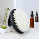 Dry Brushing Body Exfoliating Brush, Anti Slip Body Scrubber for Shower, Shower Body Cleaning Brush for Deep Cleansing & Soften Skin, Improve Circulation (Black)
