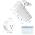 Souphran Plug-in Wireless Motion Activated Light Control, No Wiring, 130 Ft RF Range, Adjustable Detection Range, Always-on Timer and Light Sensor, Motion Detector and Plug Set